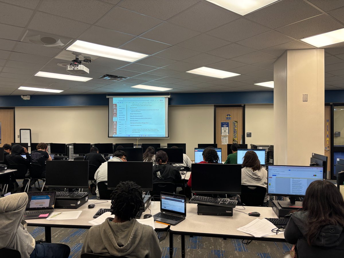LCHS Library tweet media