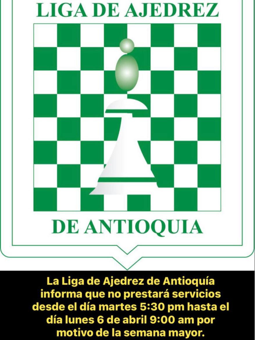 Liga de Ajedrez de Antioquia tweet media