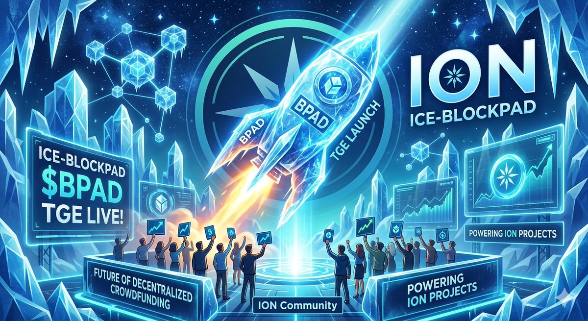 mich_bedico's tweet image. The wait is officially OVER! 🧊🚀

Today marks the TGE of @ice_blockpad ($BPAD)! We aren’t just launching a token; we’re launching the future of decentralized crowdfunding on the Ice Open Network. 🌐

💎 Why $BPAD? Native utility for the premier ION launchpad.

#BPAD #ION #TGE