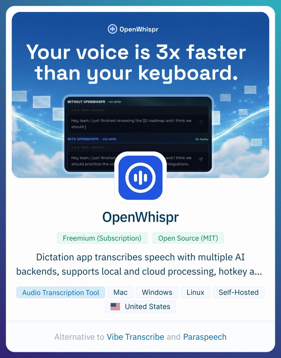 AlternativeTo tweet media