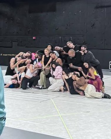 when she posts a rehearsal photo like this