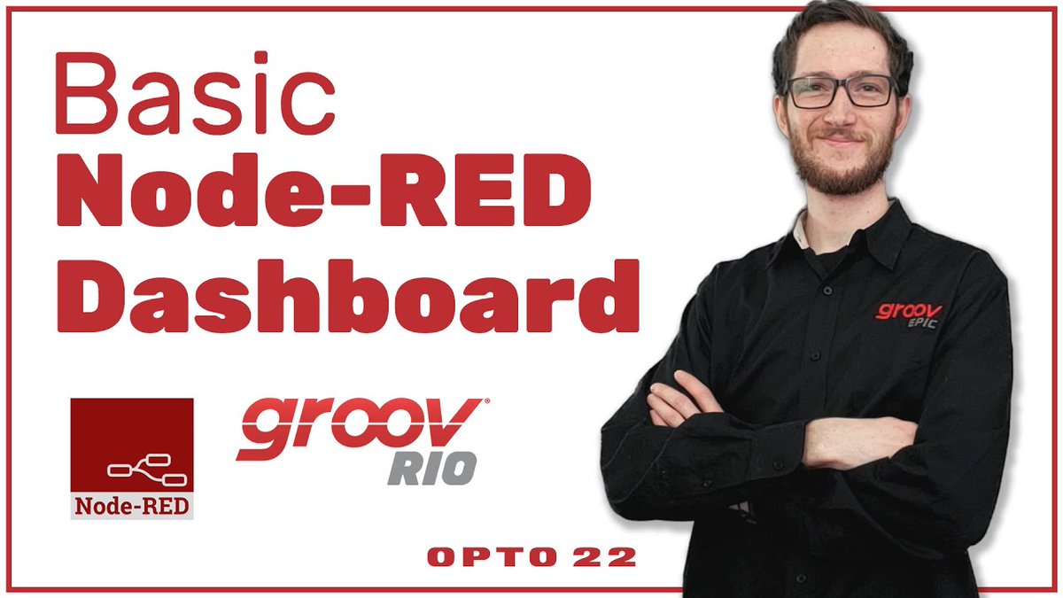opto22's tweet image. #TechTipTuesday - How to create a basic #NodeRED dashboard UI using the Node-RED dashboard node and #groovRIO. Watch: op22.co/41CGT4b