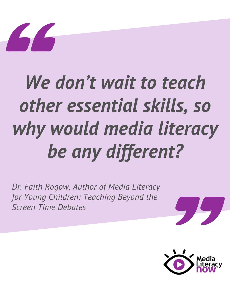 Media Literacy Now tweet media