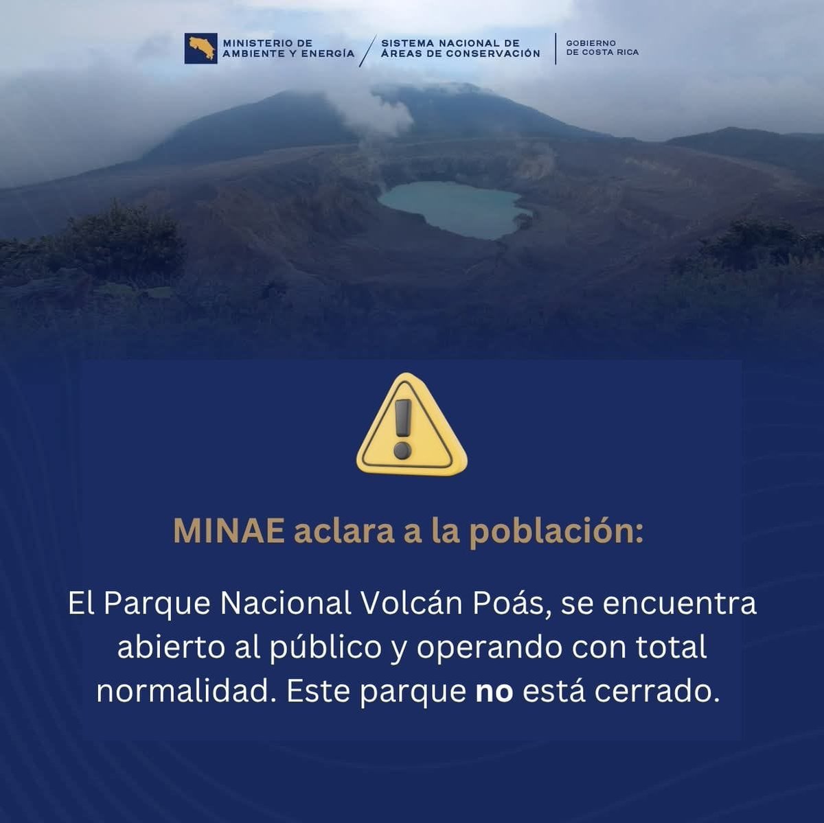 Ministerio de Ambiente y Energía de Costa Rica tweet media