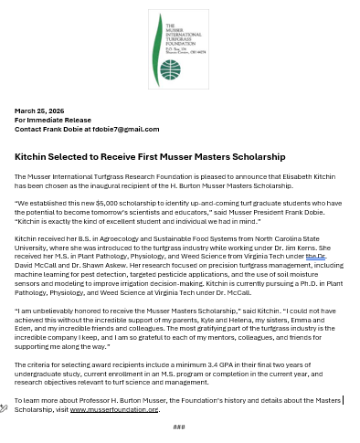 Virginia Turfgrass Foundation tweet media