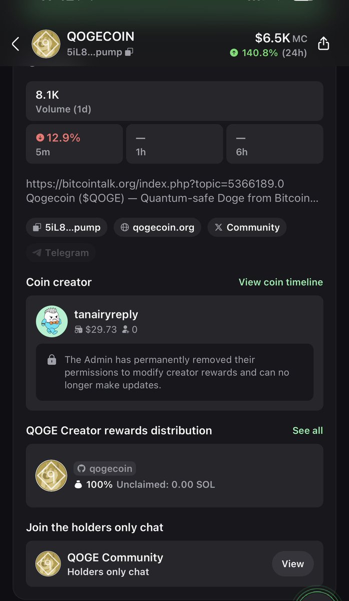 Corpsehus7's tweet photo. $QOGE Now @qogecoin receiving 100% few now 

5iL8pU8PqFQW3DQNCDxohHm7aAtEFzFMv77btdb9pump https://t.co/9RLc3rbsGX