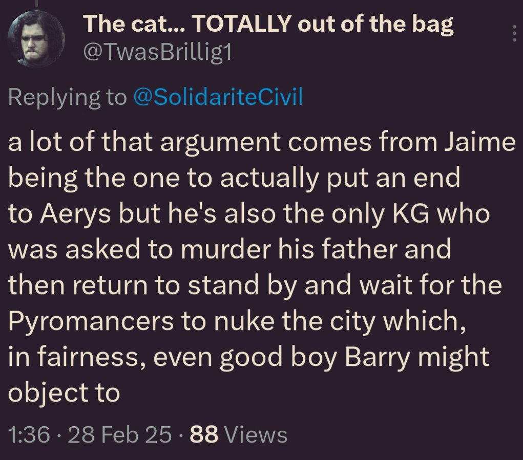 The cat... TOTALLY out of the bag tweet media