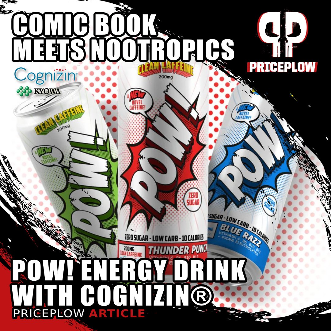 PricePlow's tweet image. blog.priceplow.com/energy-drinks/…
The @PowEnergy_  Drink doesn't cut the @Cognizin  dose. @KyowaHakkoUSA  250mg clinical threshold is exactly what's in every can, backed by published trials on attention and accuracy. This is what a real nootropic RTD looks like. 

#Cognizin #EnergyDrink