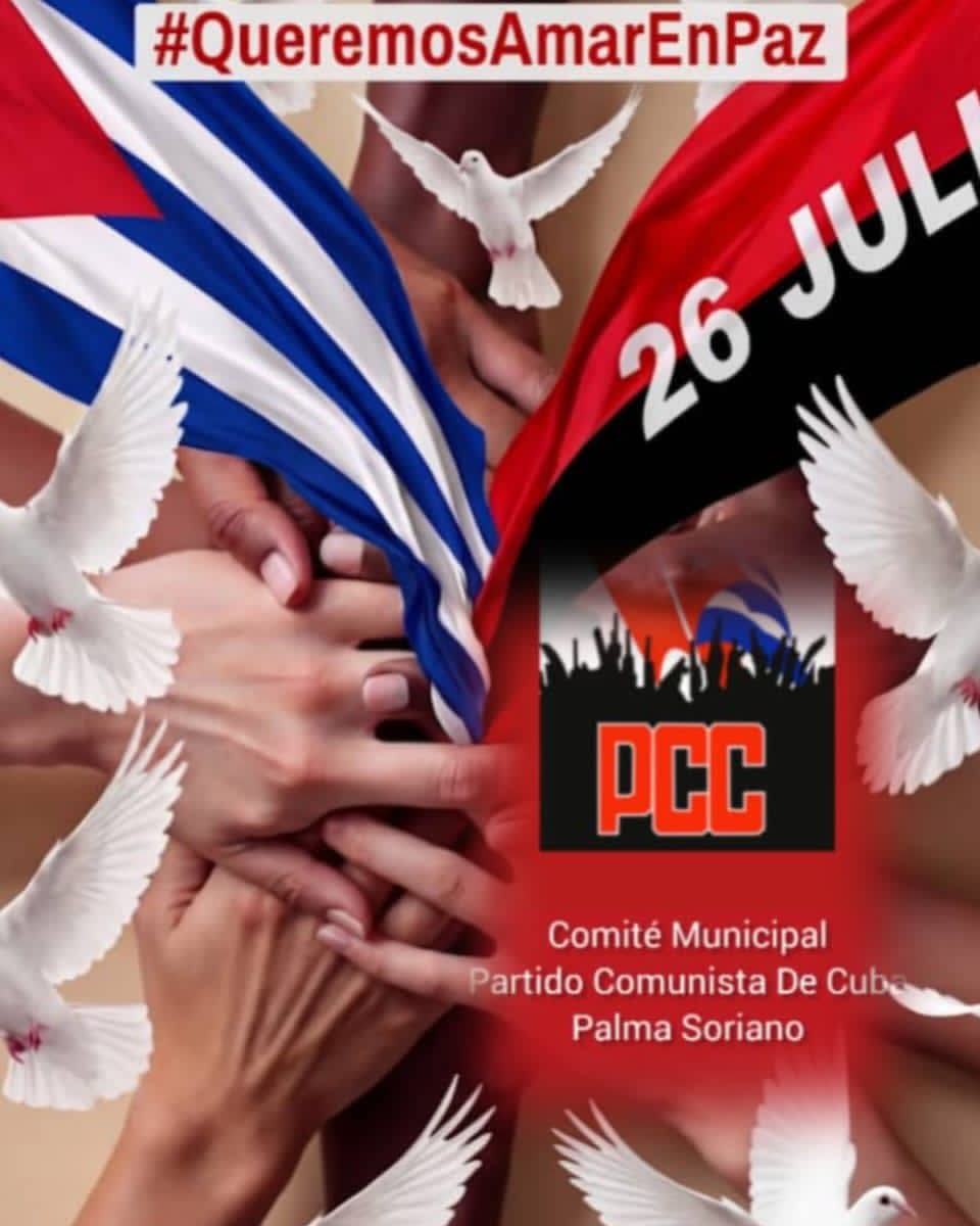 Rechazamos cualquier forma de agresión y la imposición de la fuerza, tanto en nuestro país como en el mundo. Creemos en un futuro donde el amor y la paz prevalezcan sobre la violencia y el conflicto.  #QueremosAmarEnPaz #SantiagoDeCuba