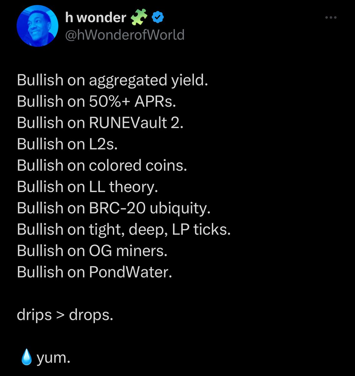 0G678's tweet image. PondWater v1 was epic. 

Lasted pretty short, imo. 

I believe when the next version of PondWater goes live, it will last long this time around.🤞🏾 

Now imagine if same metrics for v1 is applied this time 🤯. 

Bullish on #PondWater.💧
$PNDC $wPOND Pond0x.com 

💎🔑