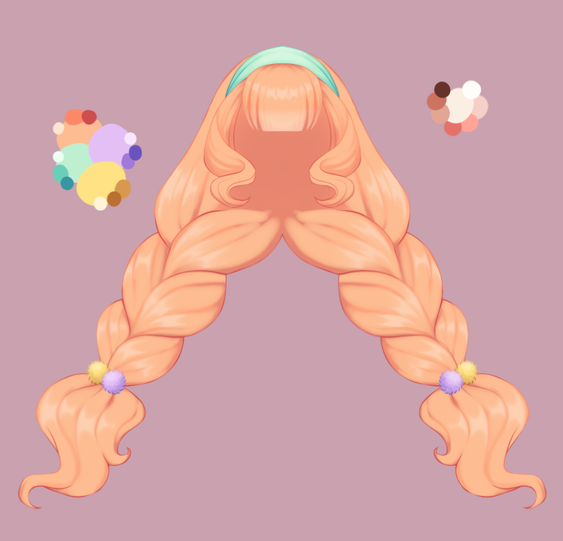 ErrorEmma's tweet photo. Working on an Easter hare themed #vTuber :3 Might put her up for sale once she's done, but anyway, I'll just post WIPs as I work on her! https://t.co/mbBxTkNCwp