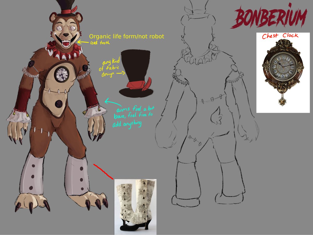 Devvko_'s tweet photo. I wanna introduce a character I never spoken about. 
Meet my personal Fav, Bonberium
#FNAF #b3D #Blender https://t.co/EXK7CCOWoI