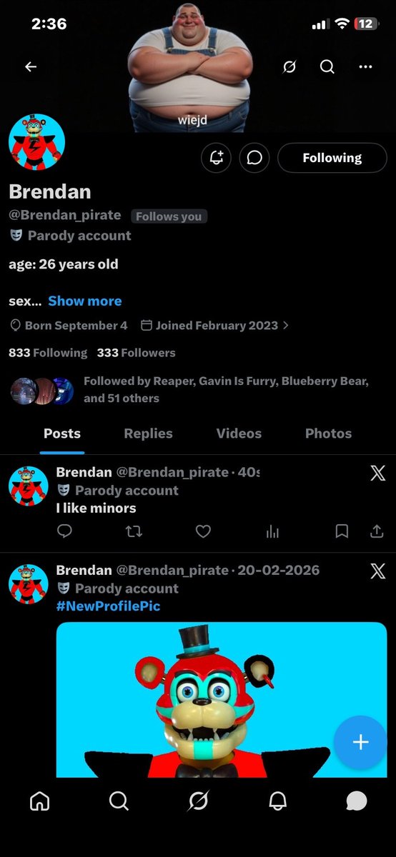 Brendan6008's tweet photo. Parently someone hacked into my old account and said this in the post https://t.co/czNSJHpiKW