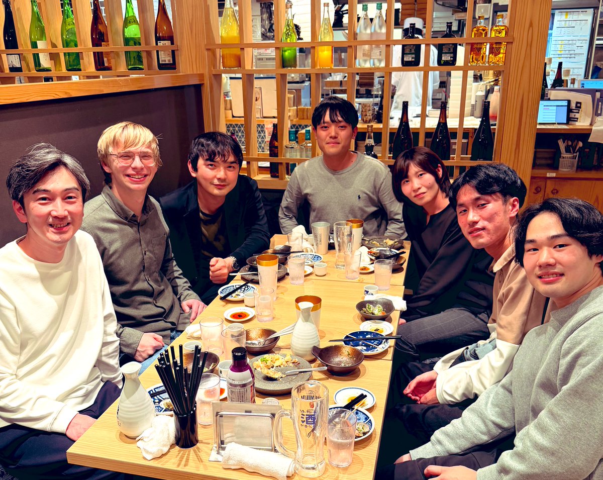 Kakinuma_Lab's tweet photo. Karlsruhe Institute of Technology（KIT）からの留学生、Patrick君の送別会🍺金属3Dプリンタの研究、最後の最後までよく頑張りました✨面白い結果も得られたし、しっかり論文にまとめたい‼️ https://t.co/5FDCgycPk3