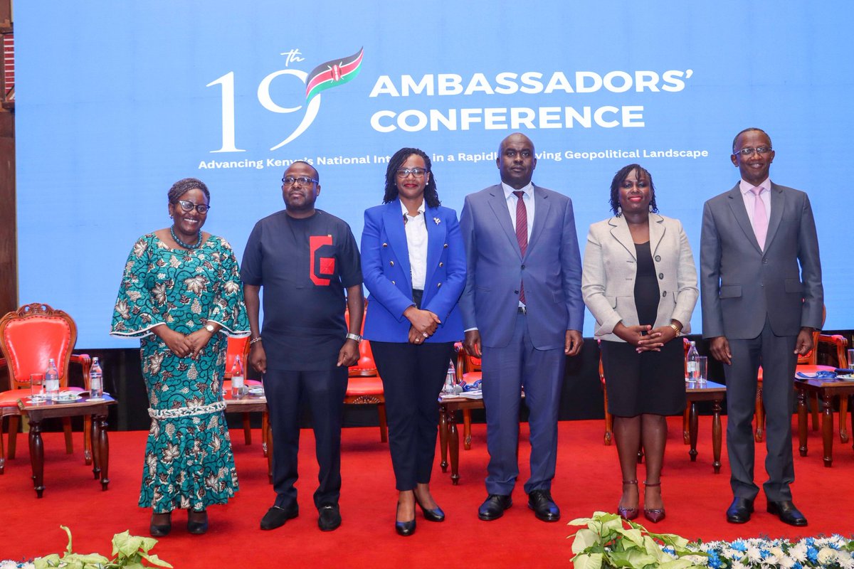HadhiamboHellen's tweet photo. Greatly honoured to moderate this session on *Diaspora Engagement: a Revamped Approach* with PS @roselinenjogu giving a forward-looking presentation, redirecting the esteemed ambassadors to possibilities, opportunities &amp; renewed mindset. Diaspora are 🇰🇪's greatest national asset https://t.co/9IlsHwf1Ka