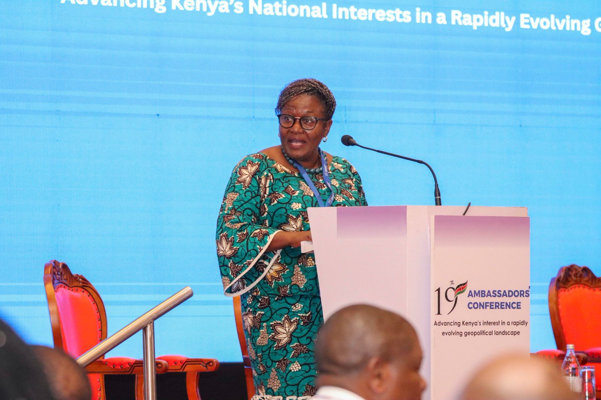 HadhiamboHellen's tweet photo. Greatly honoured to moderate this session on *Diaspora Engagement: a Revamped Approach* with PS @roselinenjogu giving a forward-looking presentation, redirecting the esteemed ambassadors to possibilities, opportunities &amp; renewed mindset. Diaspora are 🇰🇪's greatest national asset https://t.co/9IlsHwf1Ka