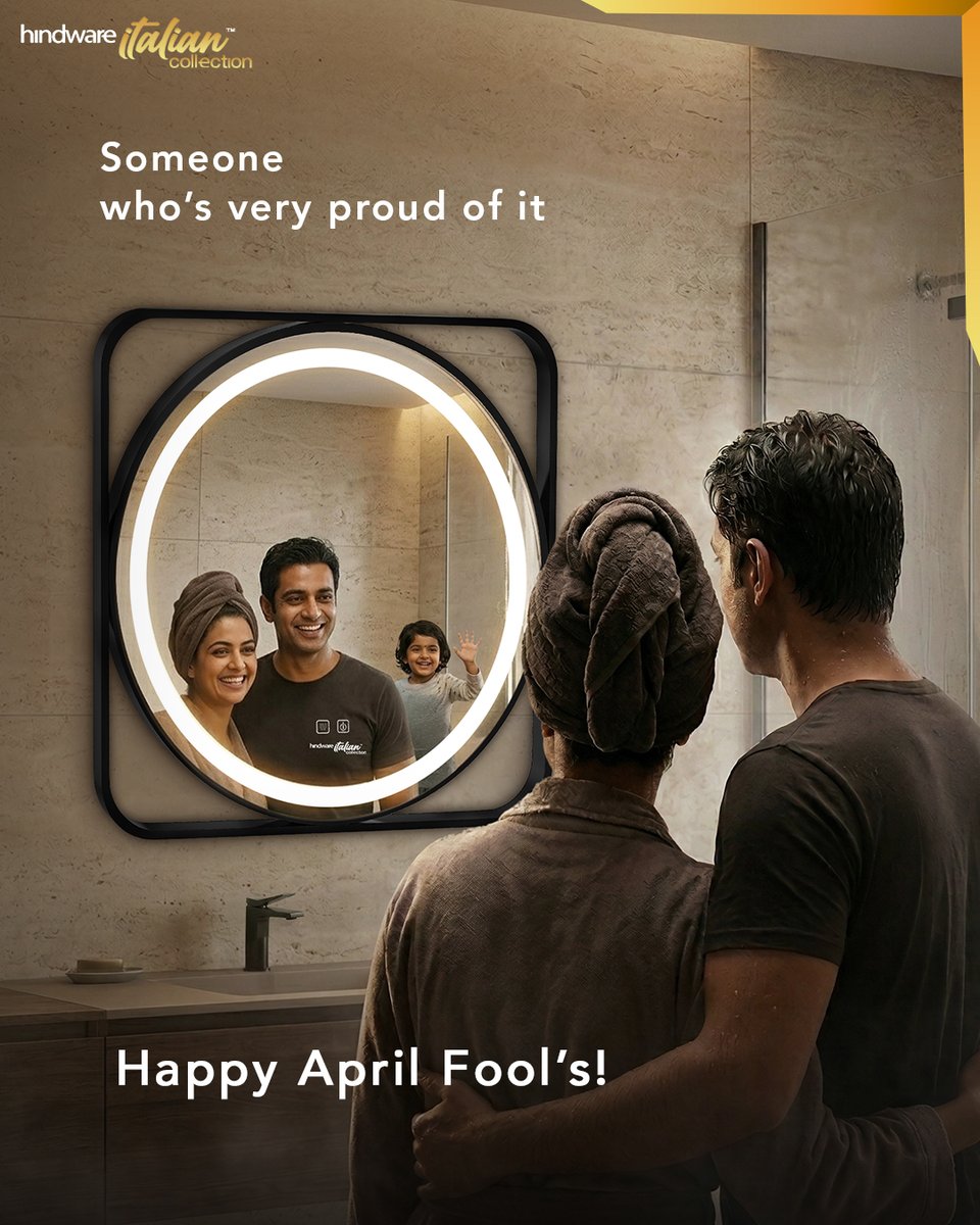 Hindware_India's tweet image. From spooky to silly in seconds.

Clear the fog, reveal the prank, Happy April Fool’s!

#AprilFoolsDay #Hindware #DesignedForSukoon