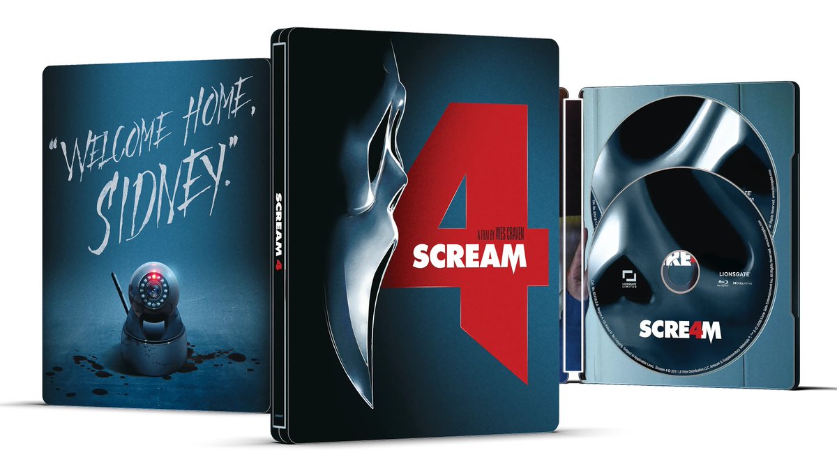 IrishFilmCritic's tweet image. .@Lionsgate Limited To Release #Scream4 On An Exclusive 4K Ultra HD+ Blu-ray + Digital Steelbook And VHS Release June 9 tinyurl.com/mryuwu3j @LGHomeEnt @ScreamMovies