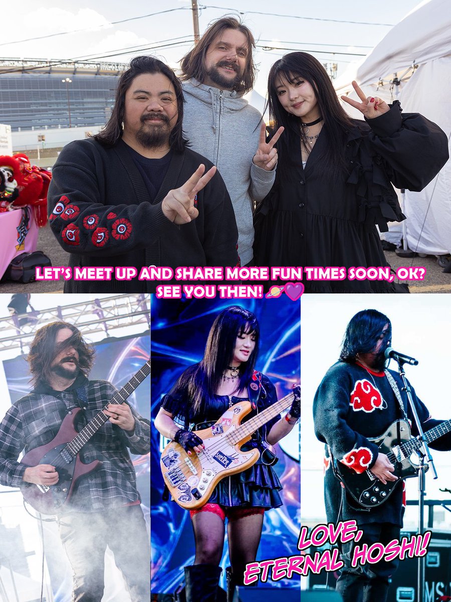 EternalHoshi's tweet photo. Thank you Dream Asia Festival NJ!
🍜 We enjoyed 3 days of delicious food, making new friends, and playing 3 unforgettable shows!
🤘🎸 

Check out alt for more ♡ https://t.co/q0Yyvjpzwa