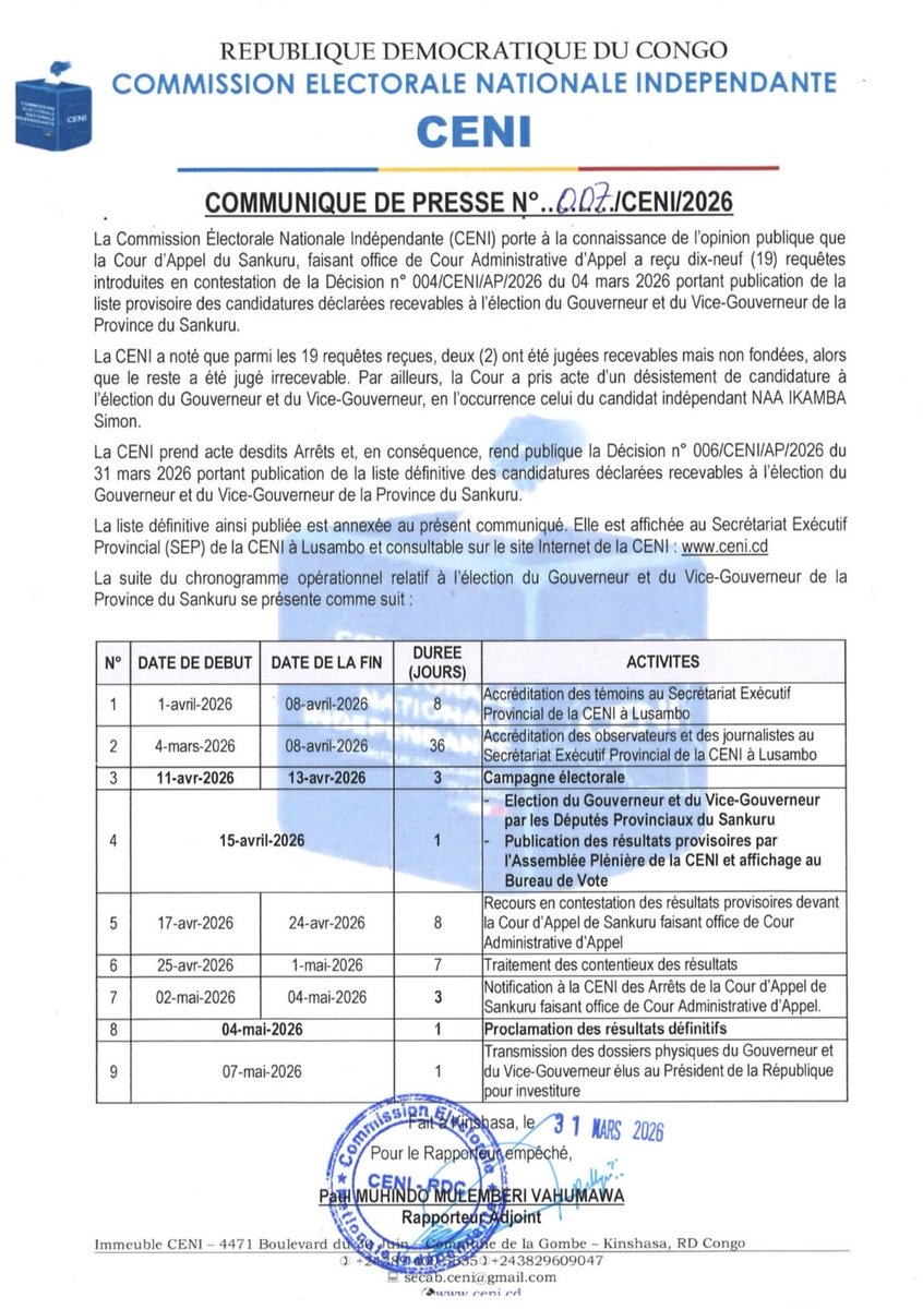 Ceni-RDC tweet media