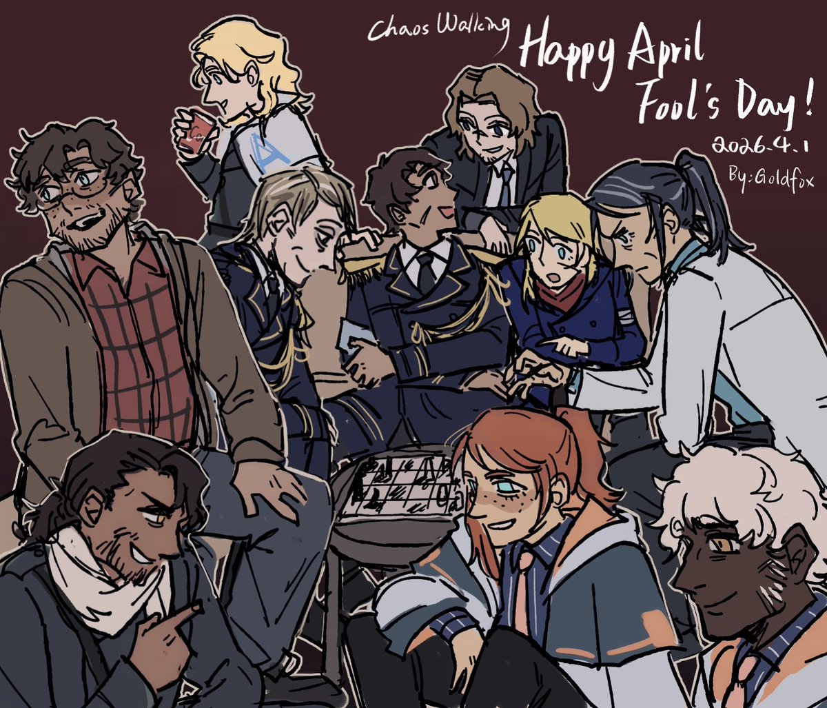 Go1dfOx87's tweet photo. Everyone alive!! No one was injured or killed!
#chaoswalking #chaoswalkingfanart #digitalart #artist #art #myart #doodles #toddhewitt #violaeade #davyprentissjr #davidprentiss #mayorprentiss #nicolacoyle #mistresscoyle #benisonmoore #ivanfarrow #simonewatkin #bradleytench https://t.co/KG60waCVCN