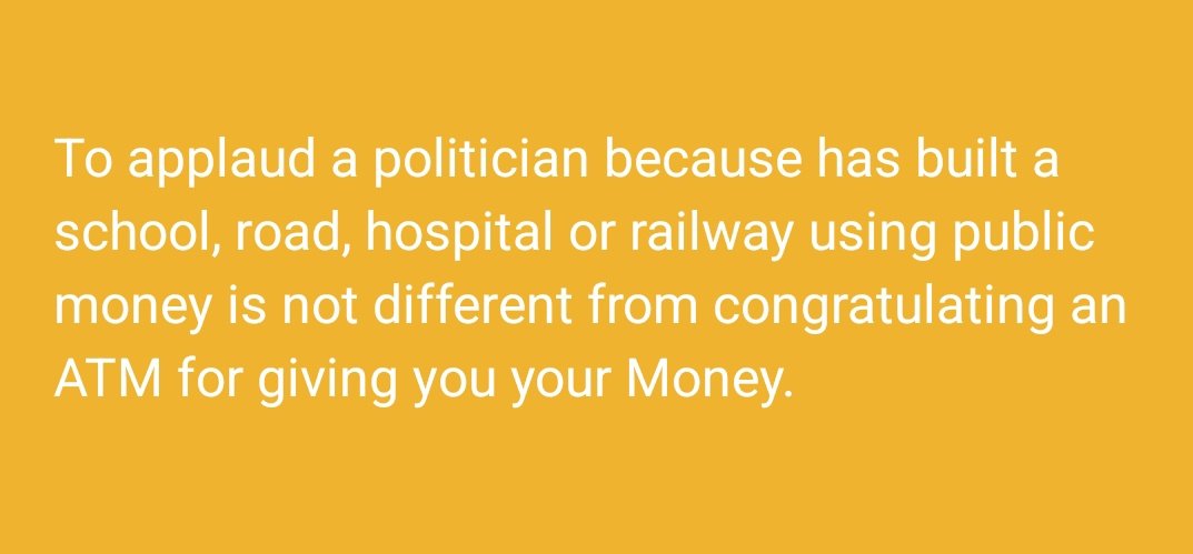 Let's educate the citizens on their right to government services. These politicians are our employees but it's unfortunate they have been spiting on our face others unliving those who challenge them. <a href="/OmbetaC/">COmbeta</a> <a href="/OkiyaOmtatah/">Okiya Omtatah Okoiti</a> <a href="/edwinsifuna/">Edwin Sifuna</a> <a href="/skmusyoka/">Kalonzo Musyoka</a> <a href="/HEBabuOwino/">Babu Owino</a>