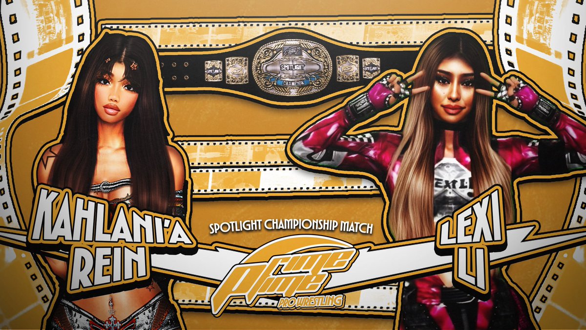 PrimeTimePro2K's tweet photo. 📽️ LIGHT, CAMERA, ACTION! 📽️
The spotlight will be claimed as two of the most entertaining women in the world collide for The Spotlight Championship!
“The Forever Fighter” Lexi Li goes one on one with “The Shogun” Kahlani’a Rein!
(#WWE2K26 #HLR #CAW #PRIMETIMEPRO) https://t.co/lkI1uPOBJ5