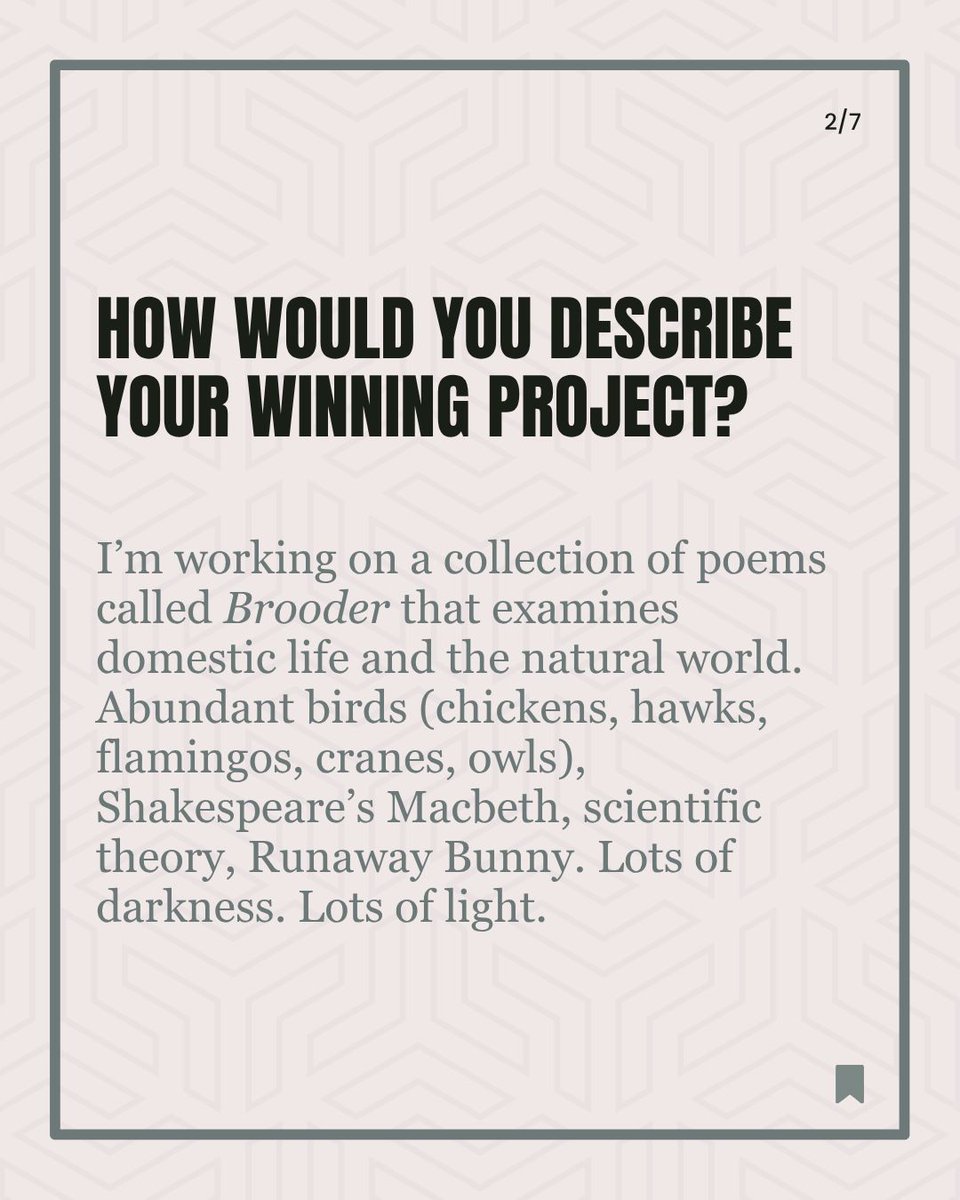 WarrenWilsonMFA's tweet photo. Huge round of applause (in the form of likes) for Friends of Writers Levis Prize for Poetry recipient Lizzy Beck - for that award, and for the news she shares in slide 3! Congrats Lizzy, thanks for telling us about your work. https://t.co/mYIykly6hG