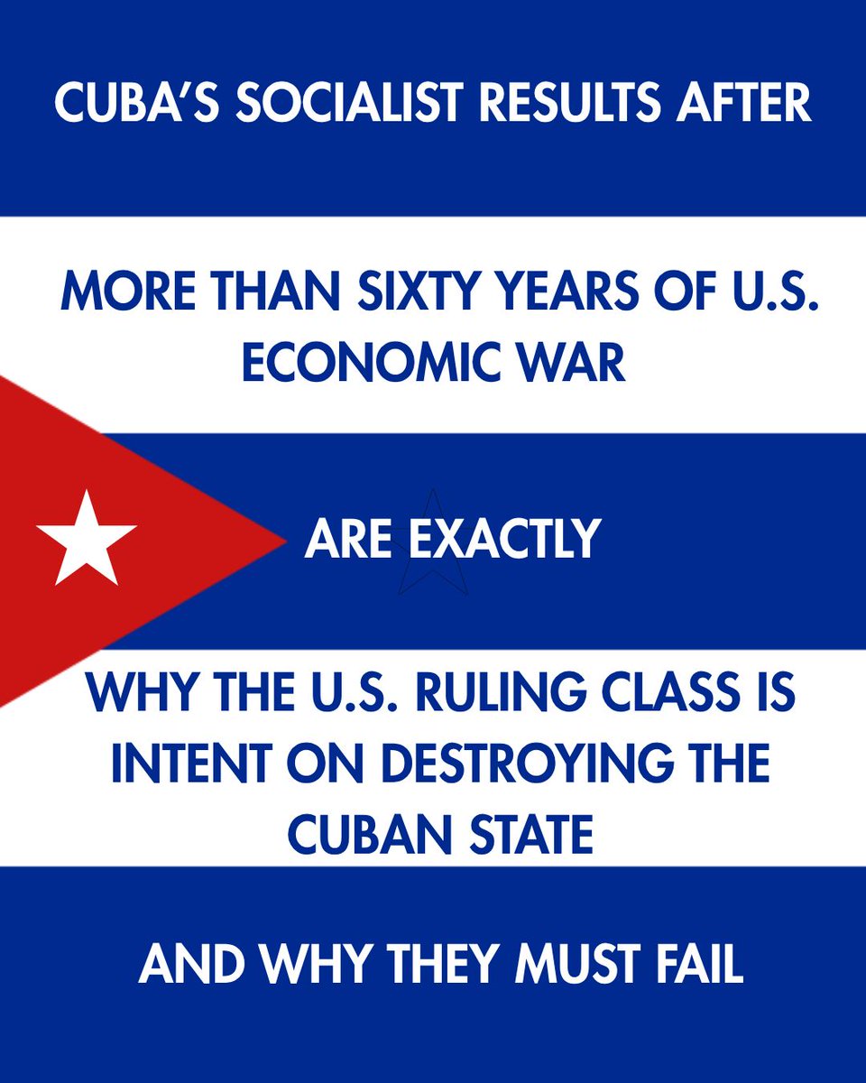 Blacks4Peace's tweet photo. Today, just as it is doing in Venezuela and Iran, the U.S. ruling class is tightening its grip on the people of Cuba, attempting to break them and their revolution. And just as in those countries, they will fail—but we in the Global North must do our part! https://t.co/d3ArTwzOA1
