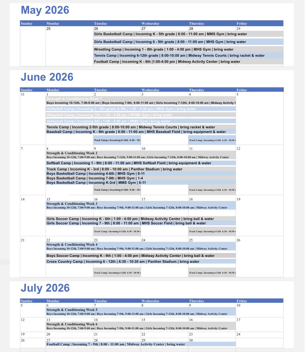 Midway Athletics tweet media