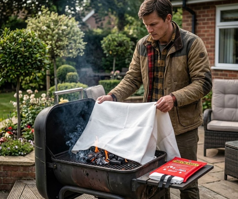 The BBQ is sizzling, the music is playing, and the vibes are perfect. But as any grill master knows, a flare-up can happen in seconds. The Mart Cobra Fire Blanket is the essential tool for every backyard chef.