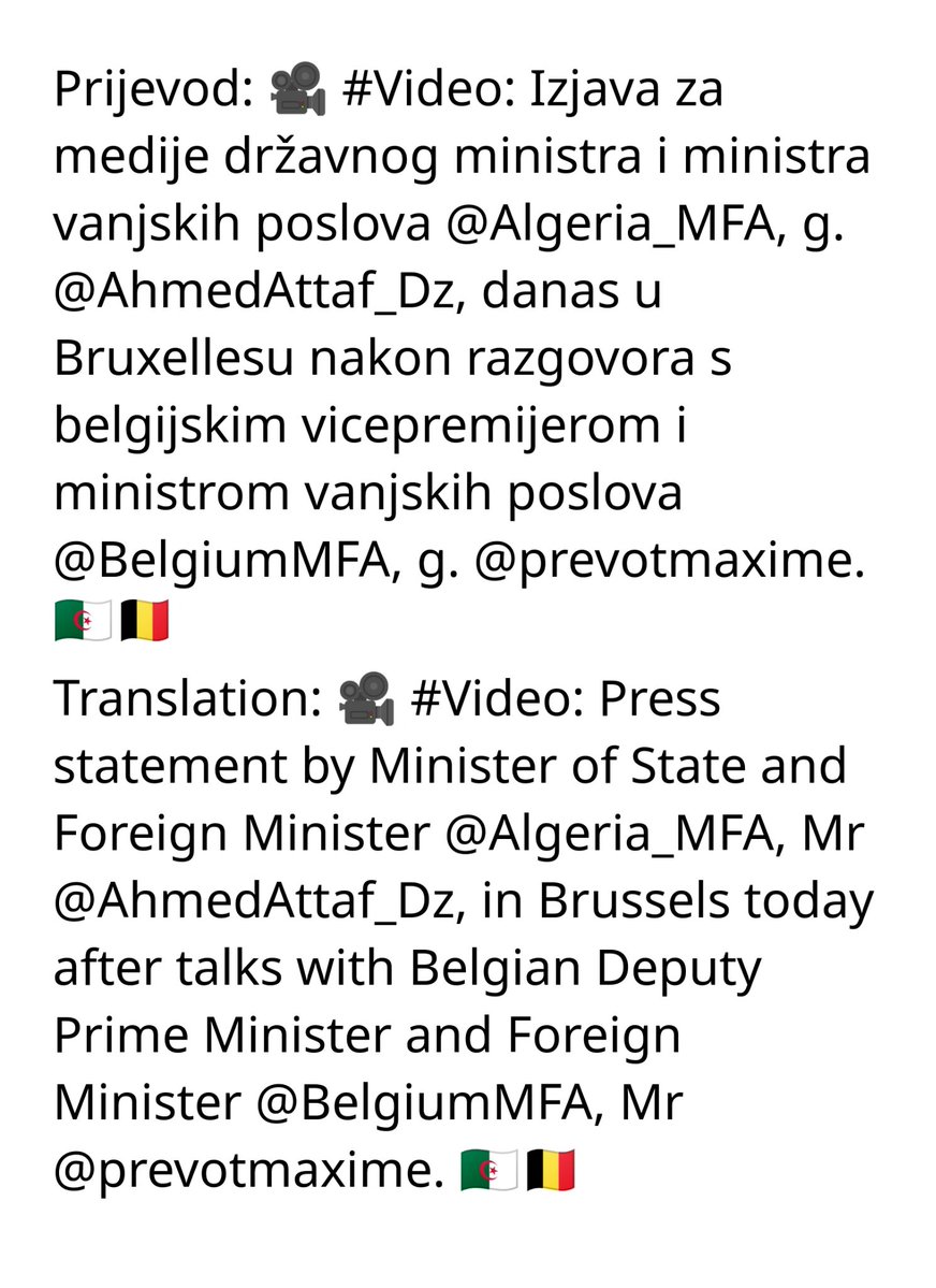 Embassy of Algeria in Croatia tweet media