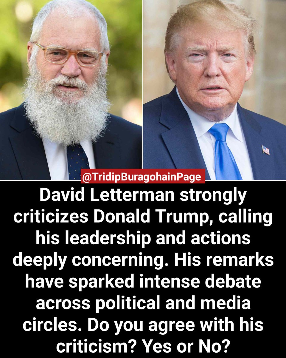 🇺🇸 DAVID LETTERMAN SLAMS TRUMP 🚨 STRONG WORDS SPARK POLITICAL DEBATE

#DavidLetterman #Trump #USPolitics #CelebrityOpinion #BreakingNews