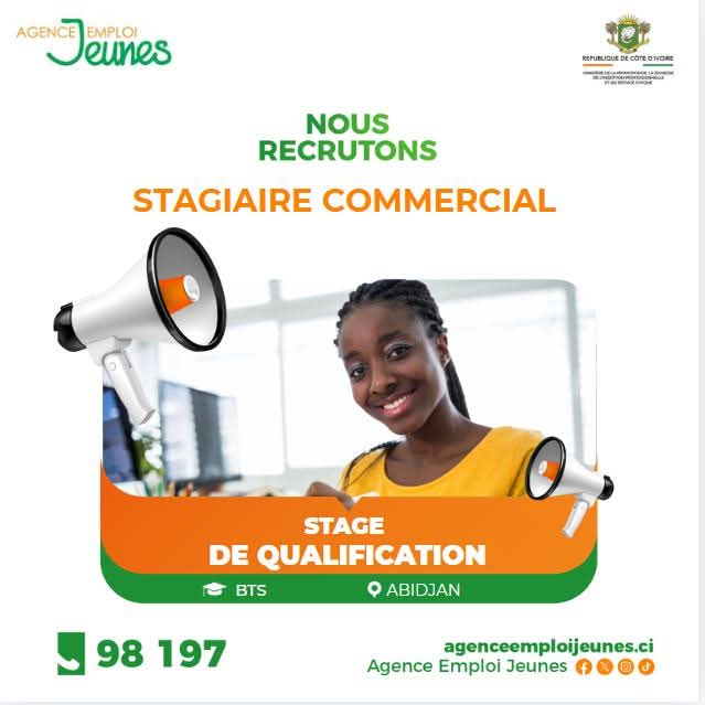 EmploiJeunesci's tweet image. #jobalert
🔴 STAGE
Nous recrutons 2 Stagiaires Commerciaux (H/F) pour le compte de l’un de nos partenaires.
👉 Rendez-vous sur le site agenceemploijeunes.ci pour postuler et découvrir plus d'offres.

📌 Tous les services de l'Agence Emploi Jeunes sont gratuits
#STAGE #PJGOUV
