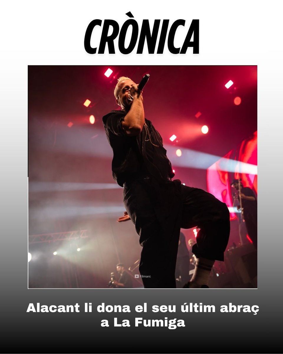 UrbanLifeWeb's tweet photo. La Fumiga es va acomiadar divendres passat d'Alacant. Va ser l'inici del final d'un dels grups més històrics del País Valencià. Sens dubte, El Muelle Live va viure un dels concerts més emotius de l'any.

🗞️ https://t.co/DjShN8oRpR https://t.co/HytVG2L3nN