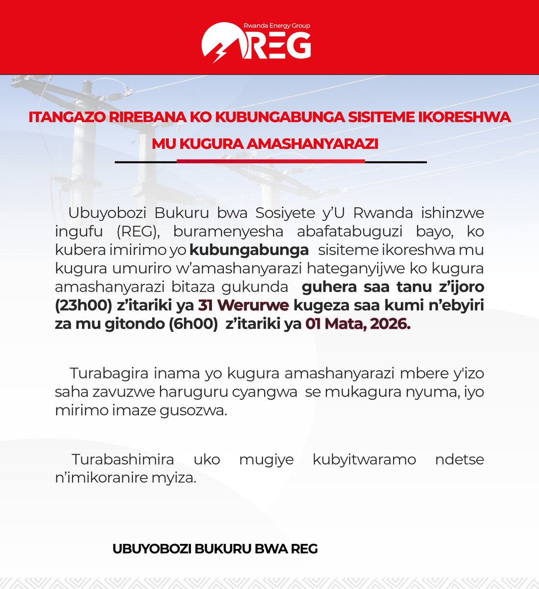 Rwanda Energy Group tweet media