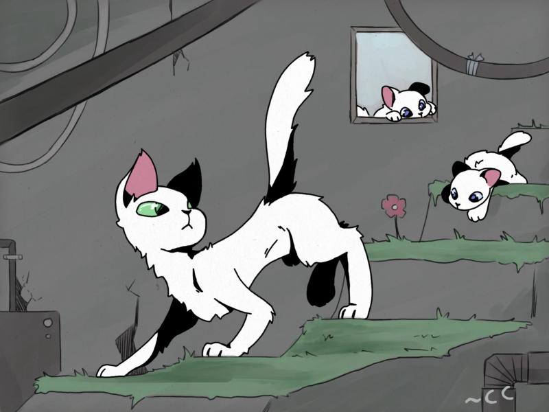 Monthly artwork! Just a doodly thing this time, no real thought behind it. But hey, cats are always nice!
#cat #art