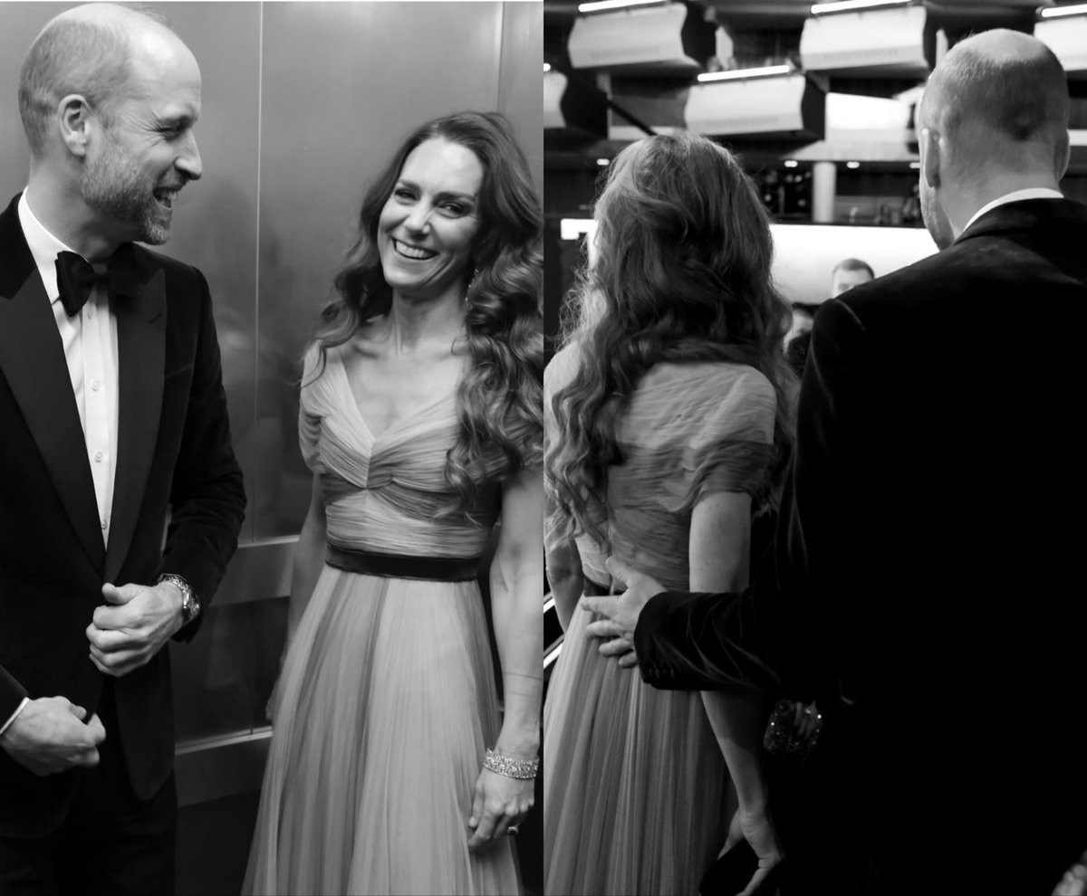 The Prince and Princess of Wales at the BAFTAs in February 🤍