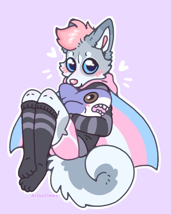 Happy trans day of visibility! 🐶💙✨