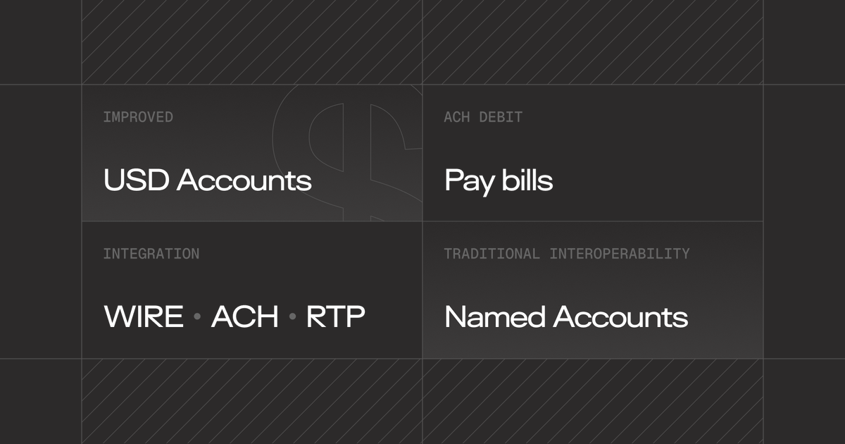 (4/8) Keeta Network will support full ACH and Wire functionality on USD accounts.

In addition to current USD capabilities, this adds:
• ACH debit (pull payments)
• Named USD accounts, enabling simpler wire and ACH transfers

One step closer to fully integrating with the U.S.