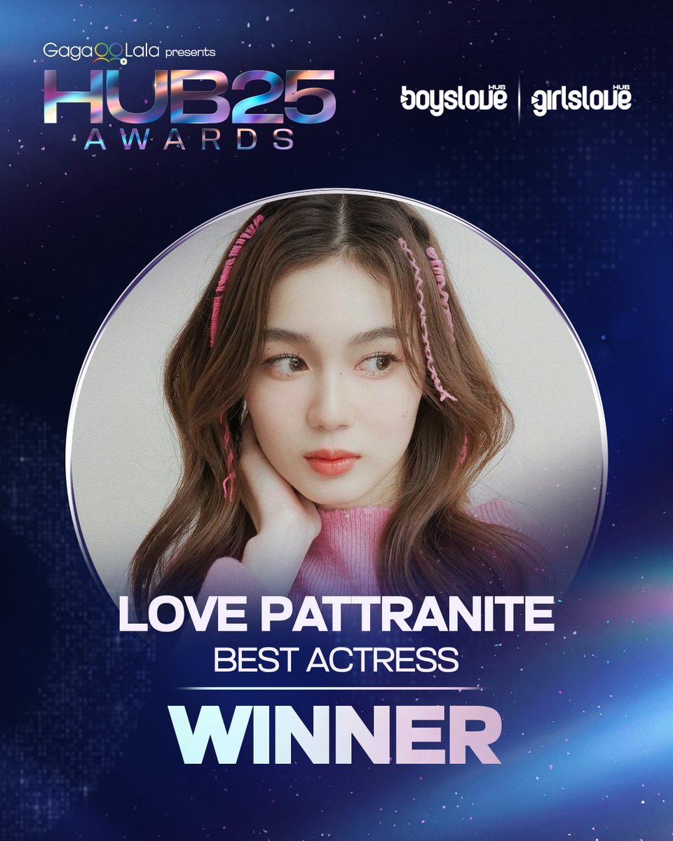 hubgirlslove's tweet photo. ⟨#HUBAwards2025⟩ MELHOR ATRIZ | BEST ACTRESS

🏆 • Love Pattranite

#LovePattranite @loverrukk @GMMTV https://t.co/tIaeMK6Ldq