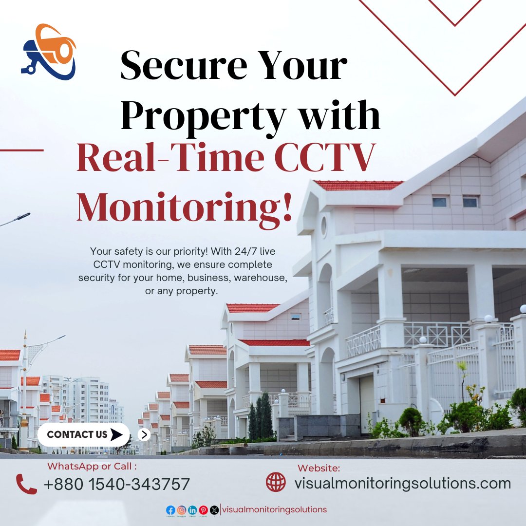 visualmonitorin's tweet photo. Secure your property with real-time CCTV monitoring — anytime, anywhere!
Don’t wait for incidents to happen — stay one step ahead with smart surveillance.

#CCTVMonitoring
#SecuritySolutions
#24_7Monitoring
#RemoteMonitoring
#BusinessSecurity
#SurveillanceSystem
#CCTVSecurity https://t.co/B7UArCSv7S