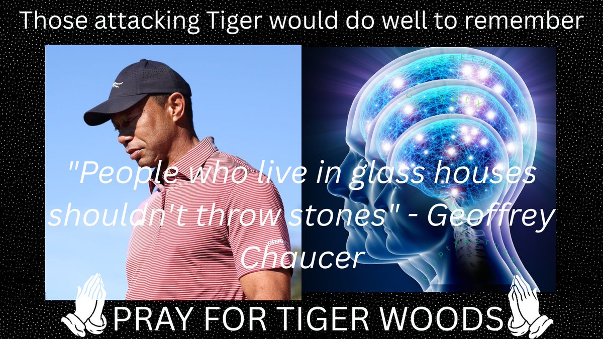crypt_x_returns's tweet photo. Those attacking Tiger would do well to remember that
"People who live in glass houses shouldn't throw stones" - Geoffrey Chaucer
#PrayForTiger #TigerWoods #TheGoat
We would appreciate your support as we return and build better than ever! https://t.co/T0JbvaKLqa https://t.co/V2ZI5HTYeT
