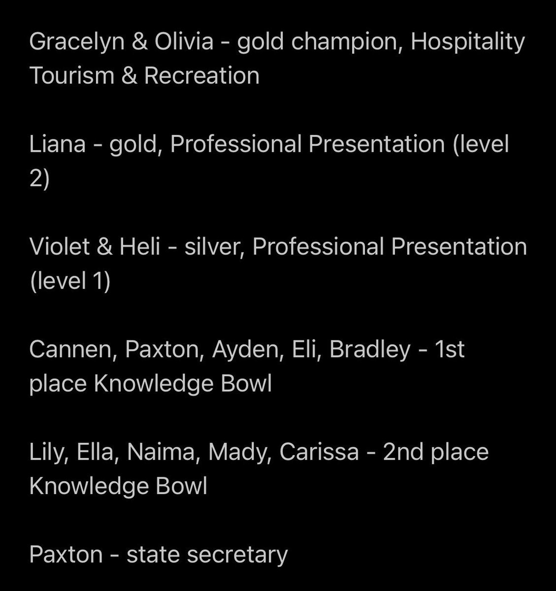 Cross County FCCLA tweet media