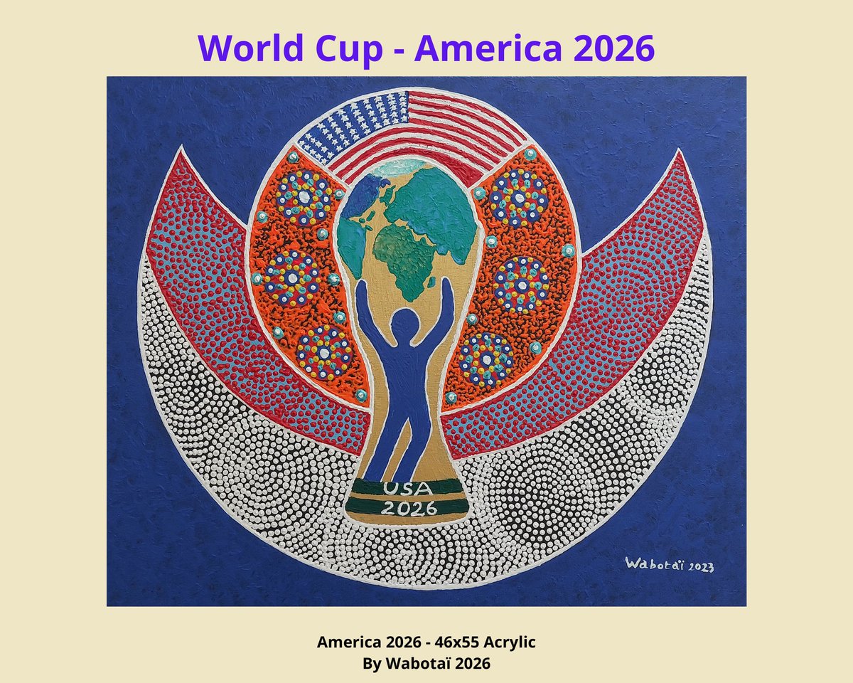 Wabotai's tweet photo. @USEmbKinshasa Thank you so much. " World Cup America 2026, by Wabotaï ❤️❤️❤️ https://t.co/Zd5z0tW6XP