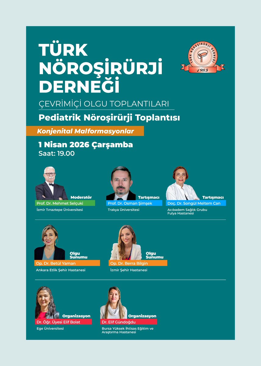 Türk Nöroşirürji Derneği tweet media