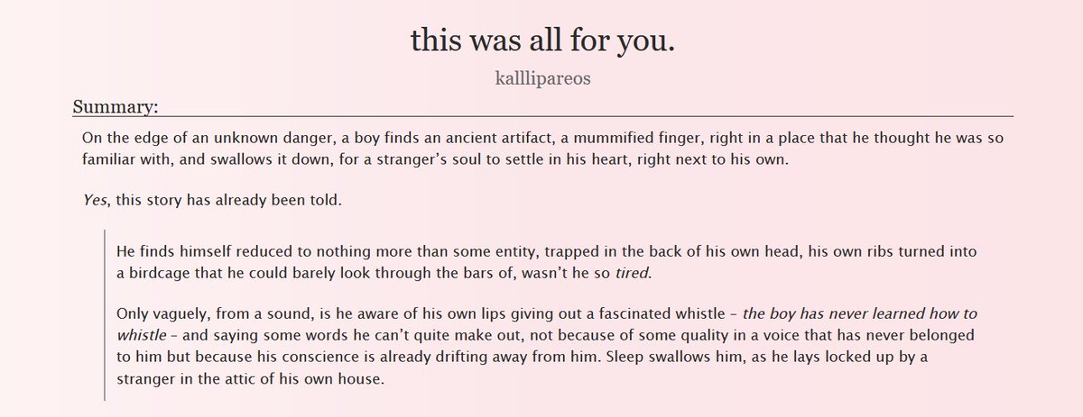 #itskweek day 6 (very. ops. late entry) ; prompts used: role reversal/reincarnation.
<a href="/ItaSukuWeek/">ItaSuku Week/Events 🐯👅</a>

#itasuku #虎宿 ☼ post-modulo, chap. 1/2, reincarnated sukuna as yuuji's vessel. (open for more tags and warnings)

☼ archiveofourown.org/works/82222491…