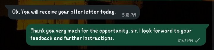 theelance_dev's tweet photo. Yes, I got the internship.
My first official role. https://t.co/0aQpaxyNK9
