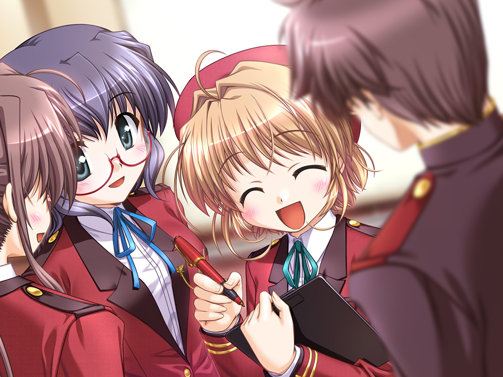 august_soft's tweet photo. 本日4/2は、『FORTUNE   ARTERIAL』のヒロインで主人公の幼なじみ悠木姉妹の姉、そして破天荒な寮長でもある「悠木かなで」の誕生日です。

ハッピーバースデー！

https://t.co/9jESmcyM7z

#FORTUNE_ARTERIAL https://t.co/UTkRJsVJLt