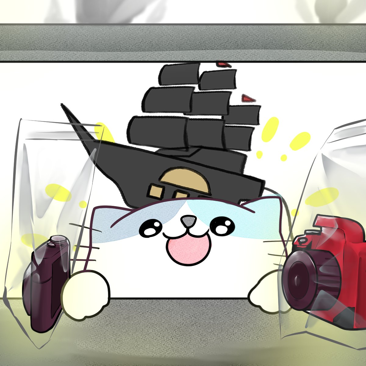 にゃ～！✨
カメラってロマンを感じるにゃ…😼
発送の棚に並んでいるのを見るとキラキラしていてかっこいいのにゃ😺

朝からいいものみれたにゃ♪
今日もみんなで1日がんばろうにゃ！